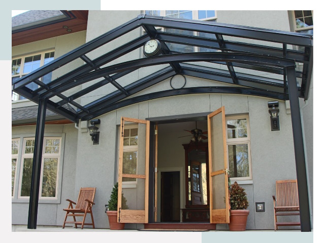 Козырьки металлические в Красногорске