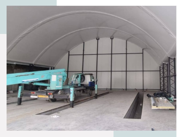 Внутреннее оснащение ангаров в Красногорске